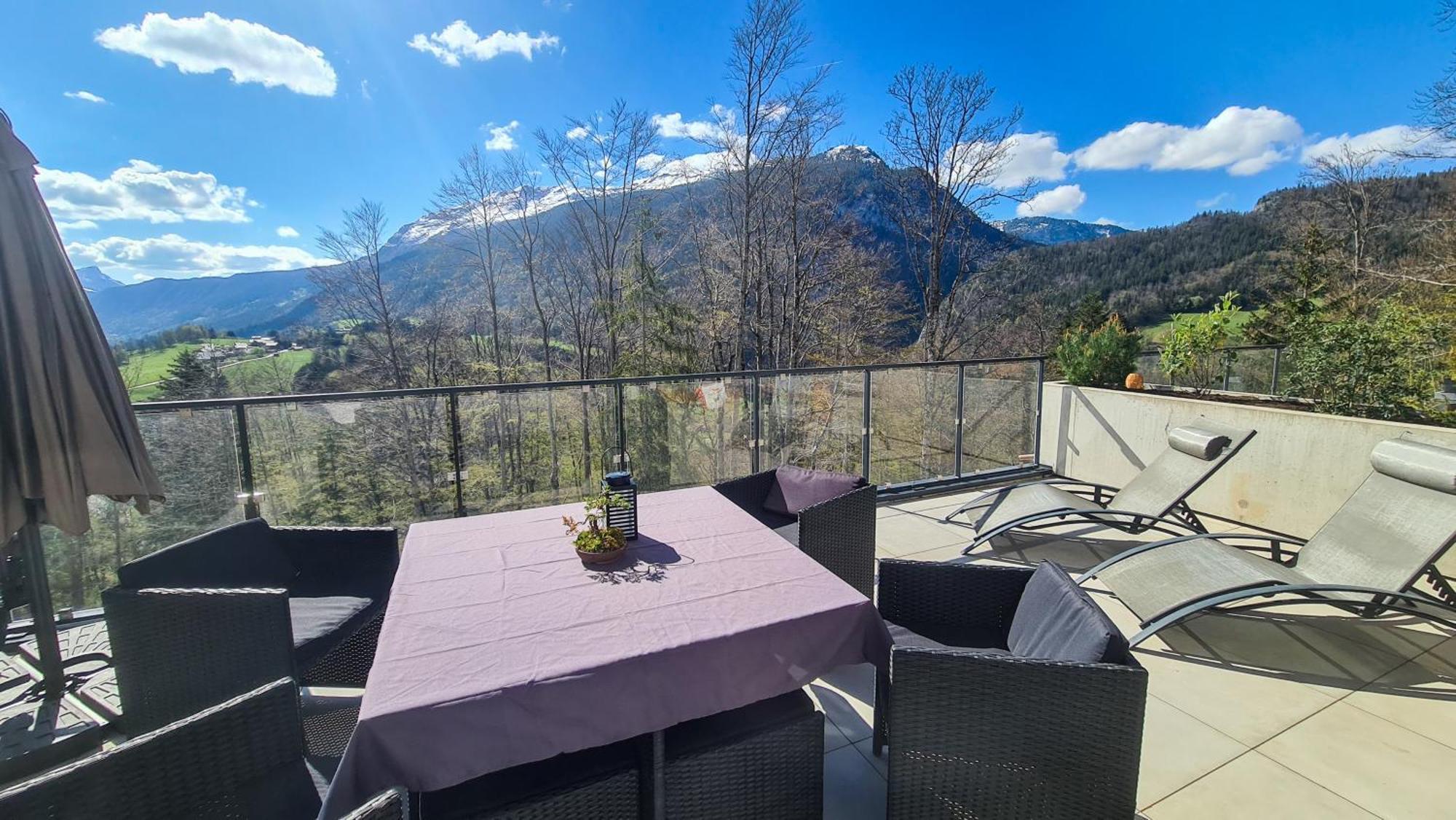 Le Berceau Des Aiguilles - Vue Montagne, Terrasse - Aravistour Apartamento Saint-Jean-de-Sixt Exterior foto
